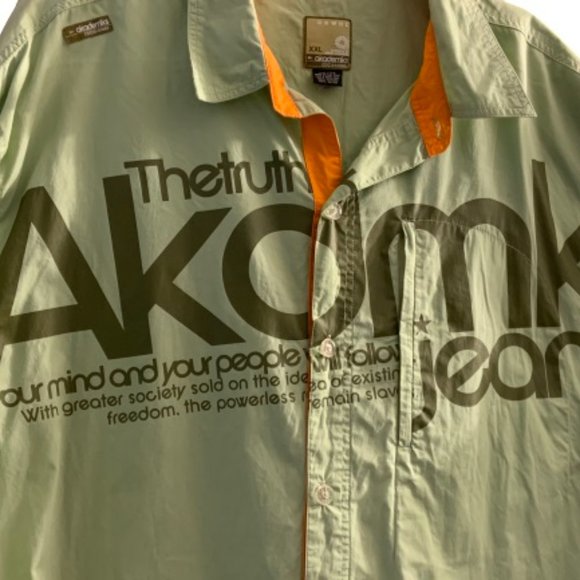 Akademiks AKDMKS "In Pursuit Of Truth"Long Sleeve Shirt Sz XXL VINTAGE - Picture 5 of 13